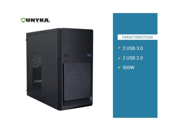 Caja Micro Atx Unyka Uk-6023 2Xusb 3.0 51992