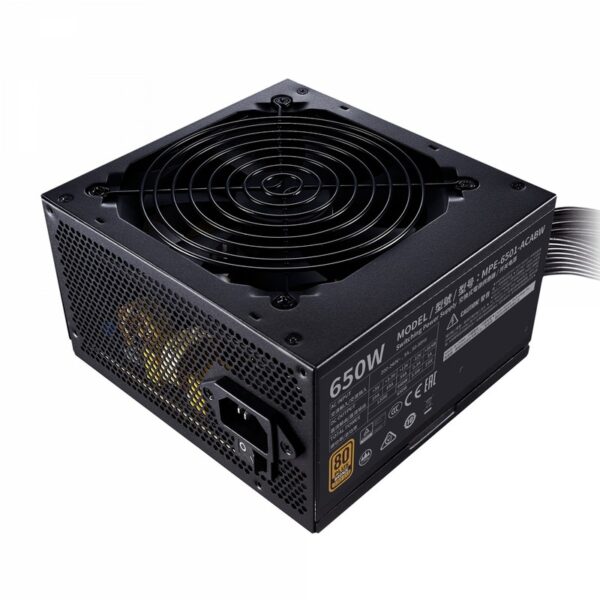 Fuente De Alimentacion Cooler Master Mwe 650W 230V Negro Mpe-6501-Acabw-Beu - Imagen 2