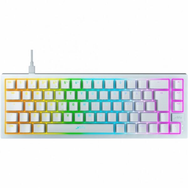 Teclado Xtrfy K5 Blanco Compact Rgb Gaming Hot-Swappable Ka